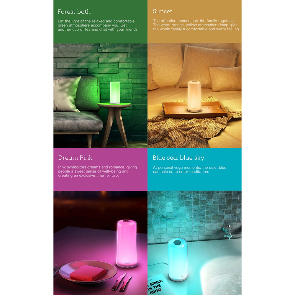 Xiaomi Philips Zhirui Lampu LED Night Light Bedside Lamp 