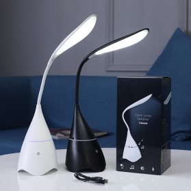  Lampu Meja Belajar LED dengan Bluetooth Speaker Black 