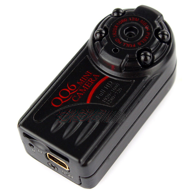 Gere QQ6 Mini DV Camera 1080P Night Vision - Black 