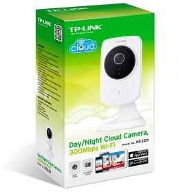 TP-LINK NC220 Day/Night WiFi Cloud Security Camera 300Mbps for iOS and Android - White - 3