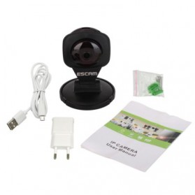 ESCAM Diamond QF506 Wireless IP Camera CCTV 1/4 Inch CMOS 720P - Black - 7