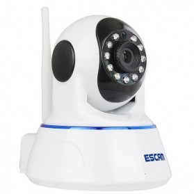 ESCAM QF002 Wireless IP Camera CCTV 1/4 Inch CMOS 720P - White - 1