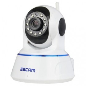 ESCAM QF002 Wireless IP Camera CCTV 1/4 Inch CMOS 720P - White - 3