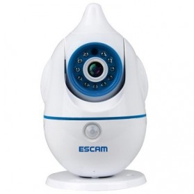 ESCAM Penguin QF521 WiFi Baby Monitoring Camera 1MP CMOS 720P - White - 1