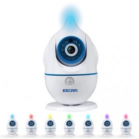 ESCAM Penguin QF521 WiFi Baby Monitoring Camera 1MP CMOS 720P - White - 2