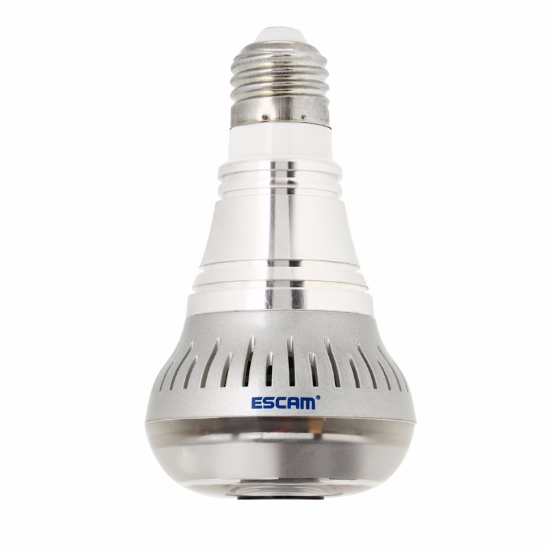 ESCAM Edison QP160 Bulb Wireless IP Camera CCTV 1 4 Inch  