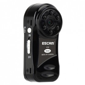 Escam Thumb QM10 Mini WiFi IP Camera CCTV HD 720P - Black - 2