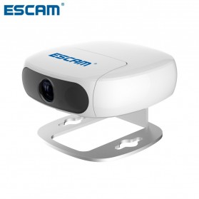 Escam Shell QN01 Wide Angle Lens Time Machine WiFi IP Camera CCTV 1/3 Inch 1080P - White - 1