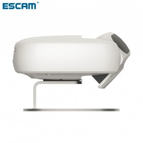 Escam Shell QN01 Wide Angle Lens Time Machine WiFi IP Camera CCTV 1/3 Inch 1080P - White - 3