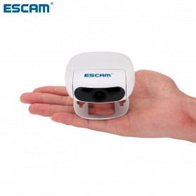 Escam Shell QN01 Wide Angle Lens Time Machine WiFi IP Camera CCTV 1/3 Inch 1080P - White - 6