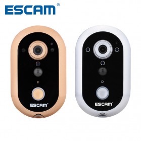 ESCAM Doorbell QF600 WiFi Mini IP Camera Surveillance CCTV 720P - Silver - 3