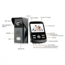 Wireless Intercom Video Door Phone - OKD303 - 2