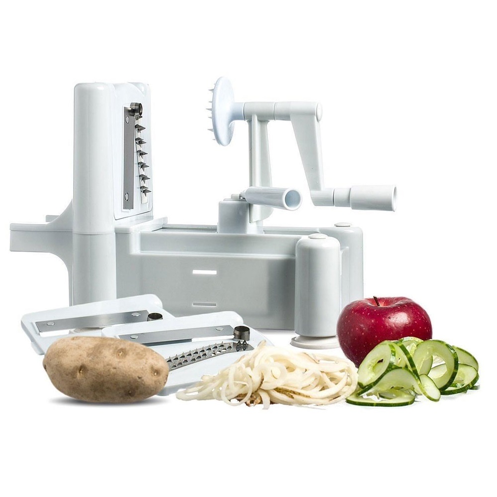 Spiral Vegetable Slicer Machine / Mesin Pengupas Spiral Sayuran - White ...