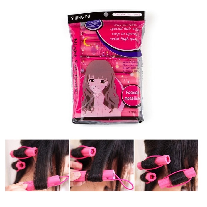  Roll  Keriting  Rambut  6 PCS Pink JakartaNotebook com