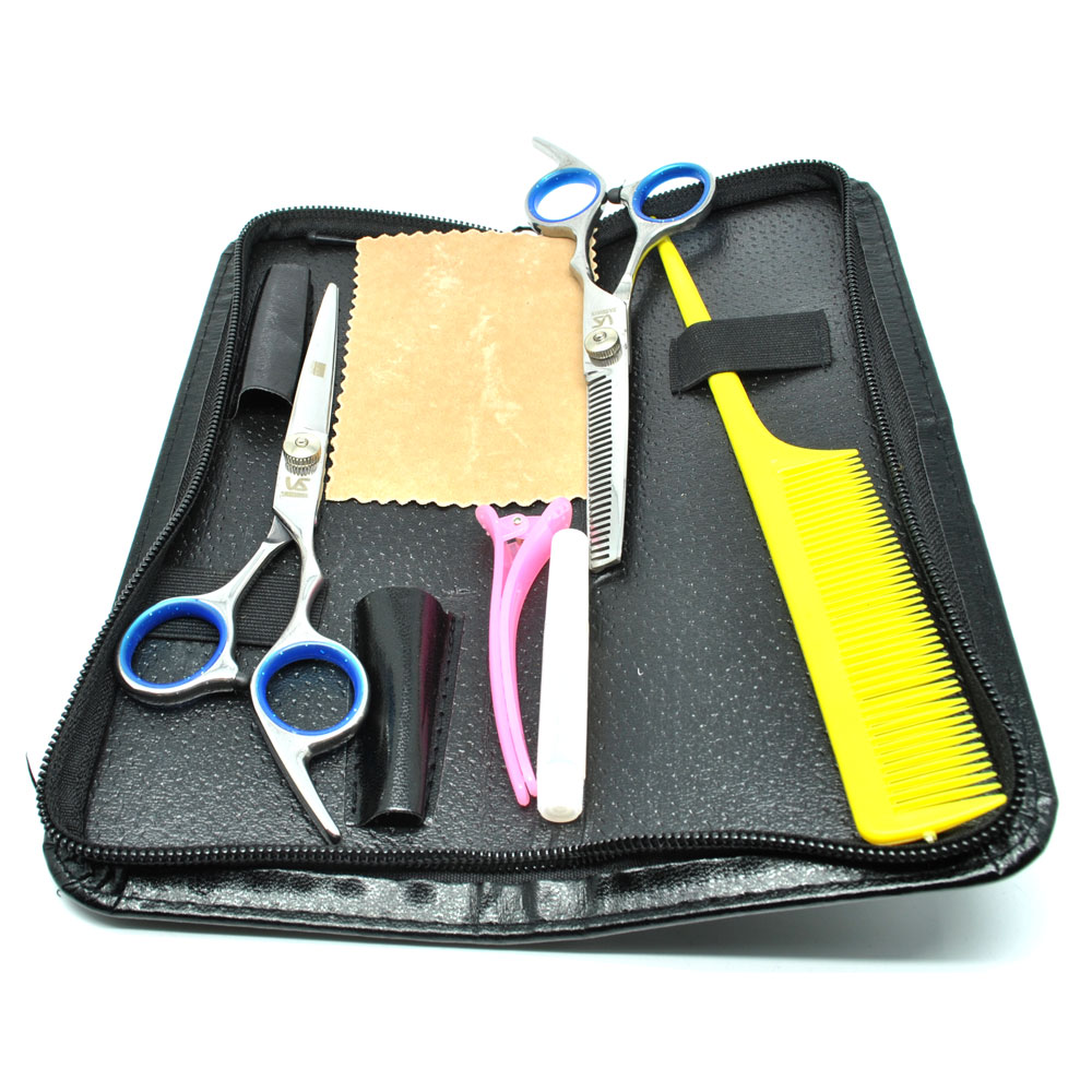 Hairdressing Scissors Flat Thinning Perlengkapan Set 