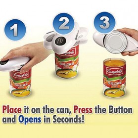 One Push Automatic Can Opener / Pembuka Kaleng Otomatis - White - 10