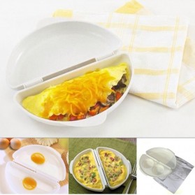 Microwave Omelet Egg Tray Cooker Pan - White - 1