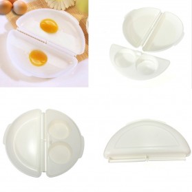 Microwave Omelet Egg Tray Cooker Pan - White - 7