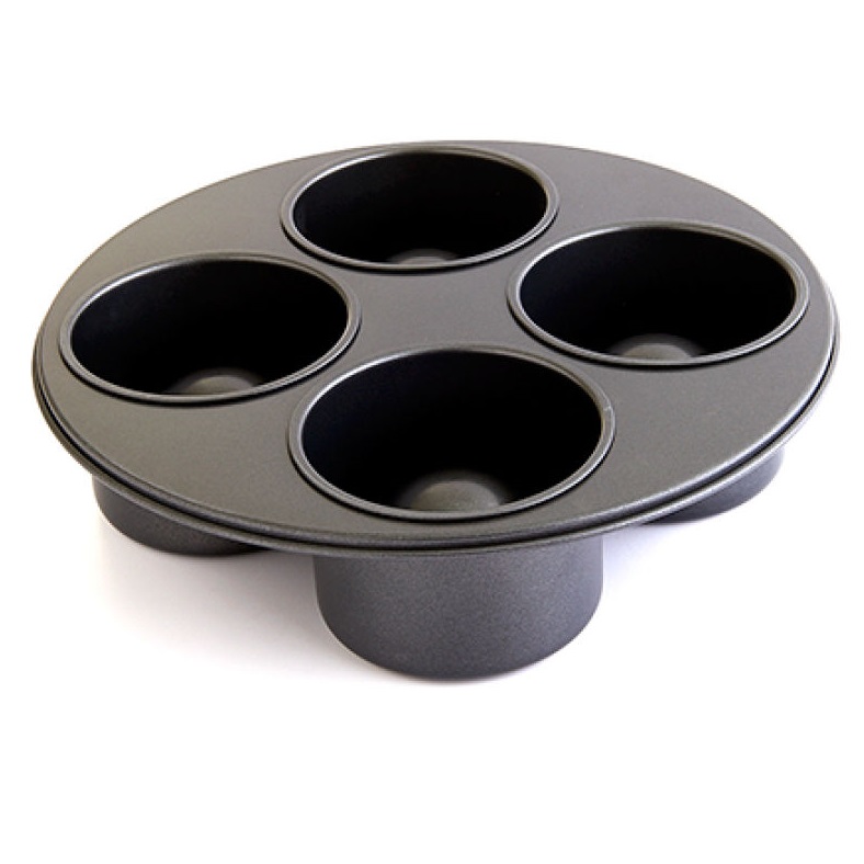 Bistro Bowls Four Hole Pot Cake Mold / Cetakan Kue - Black 