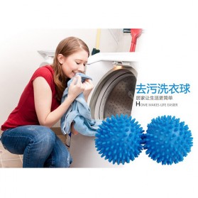 Magic Dryer Washable Laundry Ball / Bola Cuci Pengering - Blue - 1