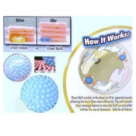 Magic Dryer Washable Laundry Ball / Bola Cuci Pengering - Blue - 3