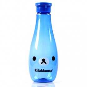 Botol Minum Rilakkuma Portabel Sport Unbreakable Bottle 400ml - Blue - 1