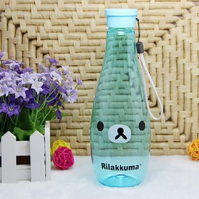 Botol Minum Rilakkuma Portabel Sport Unbreakable Bottle 400ml - Blue - 2