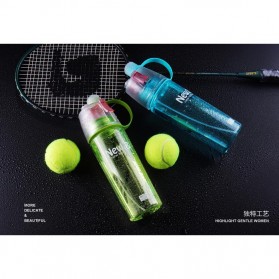 New B Botol Minum BPA Free dengan Sprayer 600ml - Green - 7