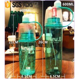 New B Botol Minum BPA Free dengan Sprayer 600ml - Green - 9