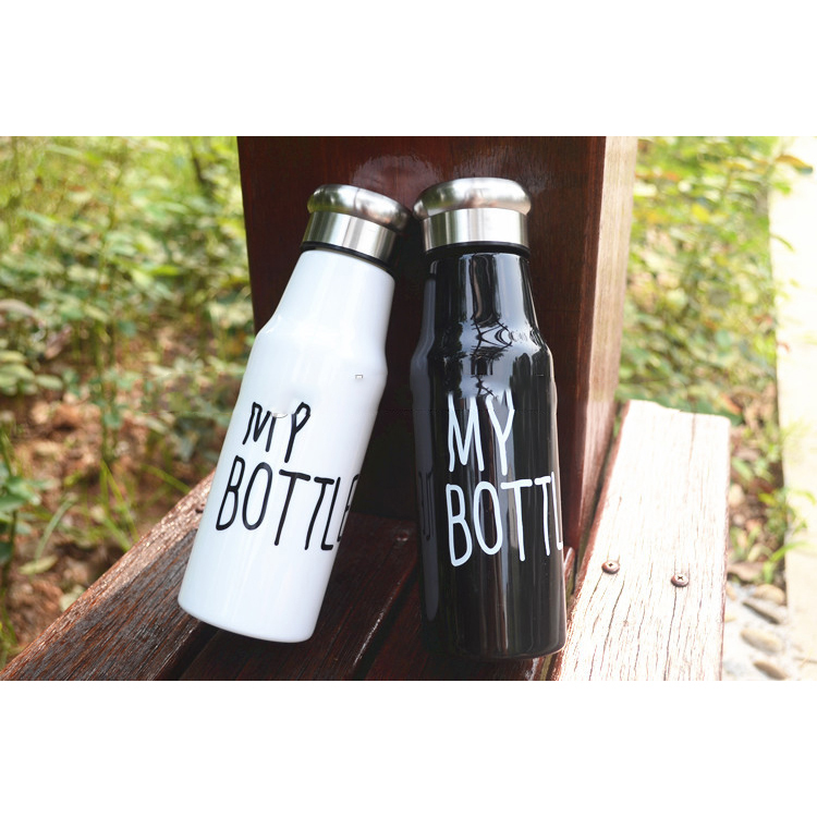 Botol Minum Plastik  My Bottle 500ml SM 8456 Black 