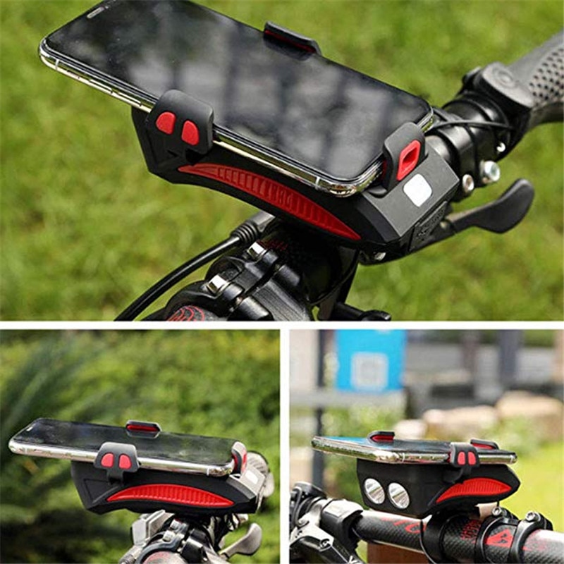  Zacro Lampu Sepeda  Rechargeable Flashlight Phone Holder 