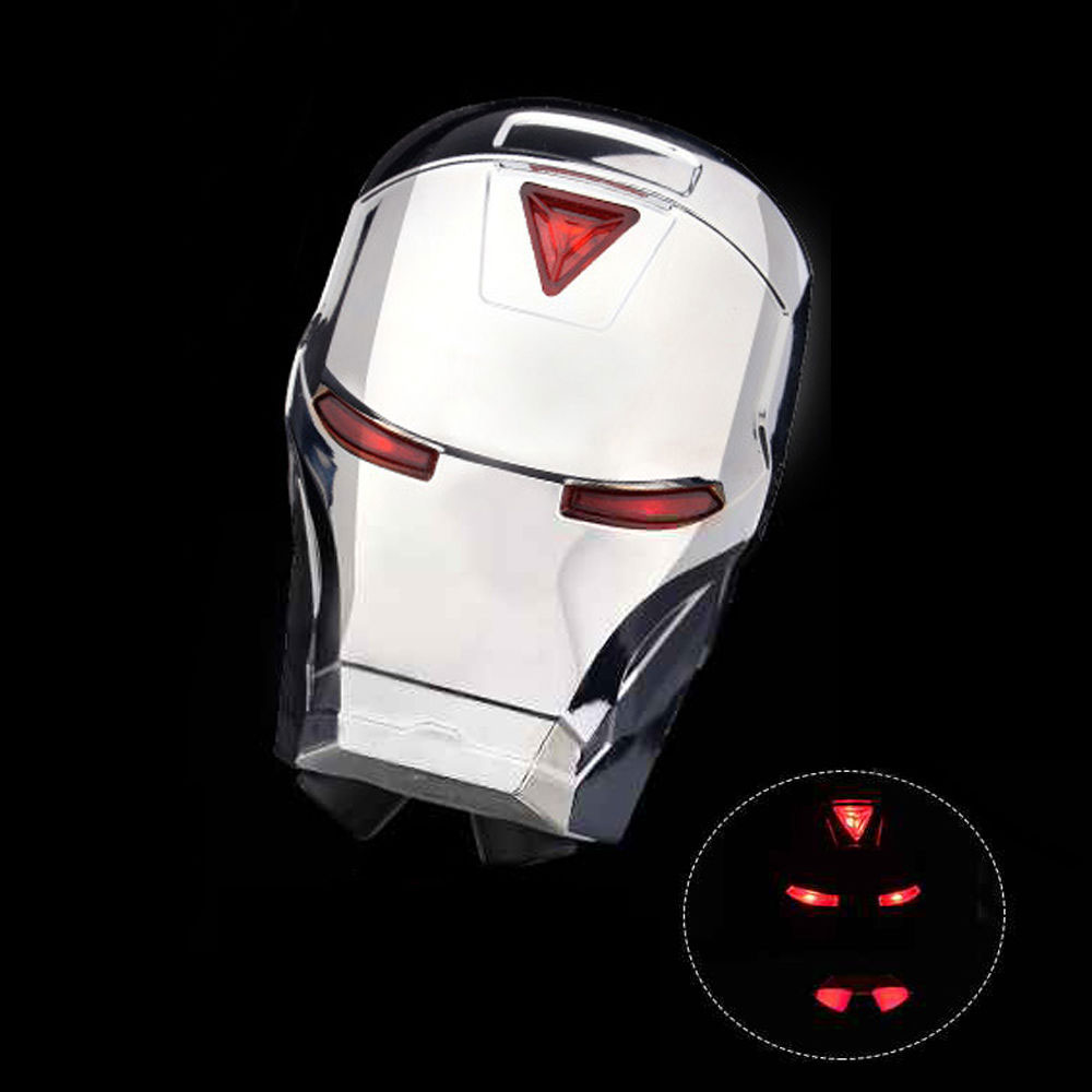  Lampu  Belakang  Sepeda  Iron Man Mask Bycyle Laser Lamp 