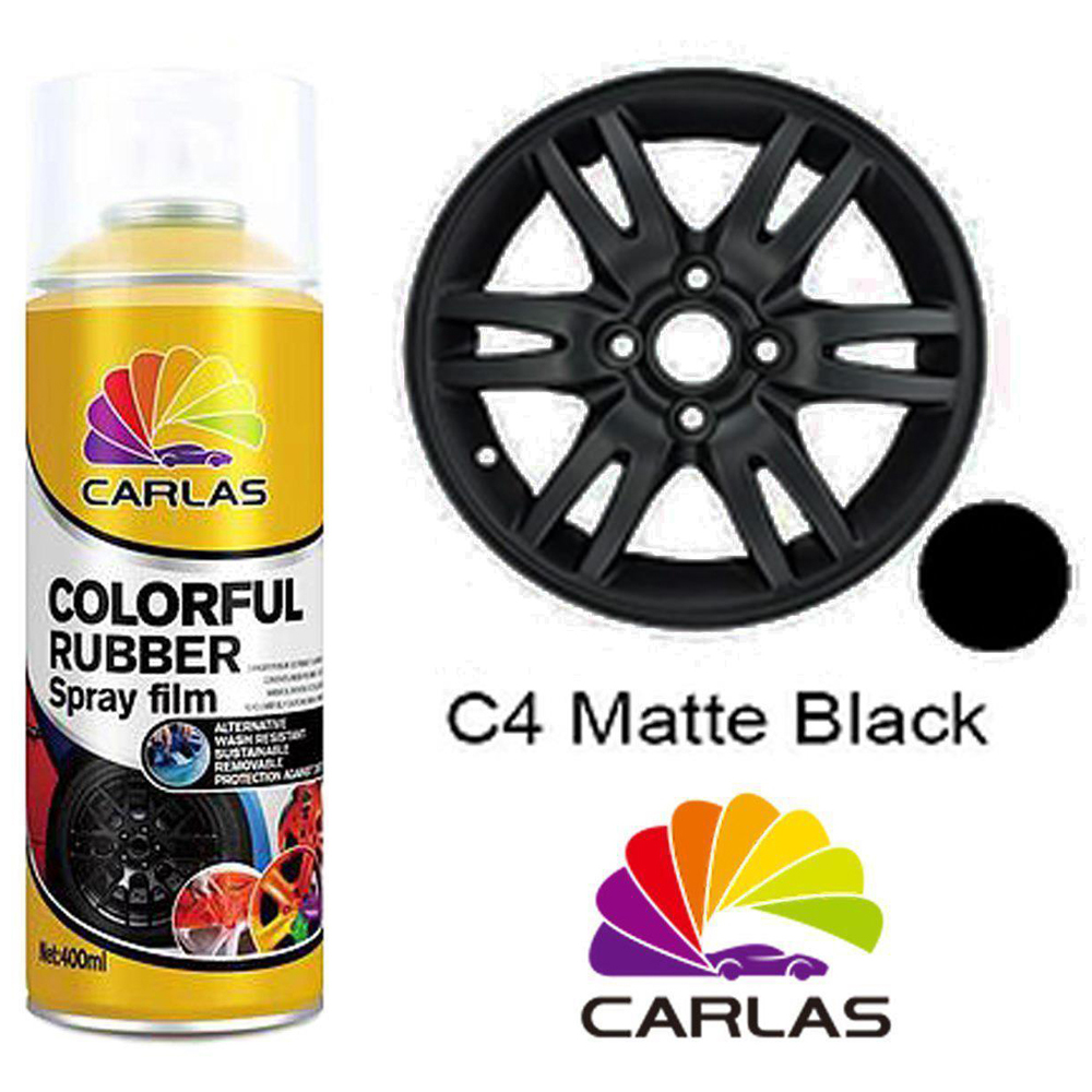 Carlas Rubber Spray Paint Coating - Matte Black - Matte