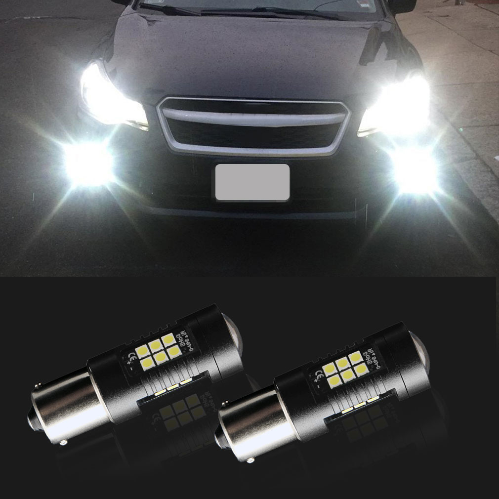 Lampu Mobil Headlight LED P21W H11 3030 2 PCS - White 