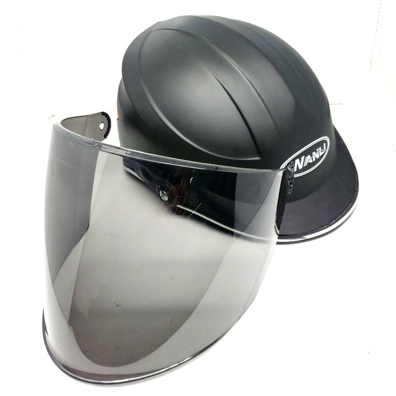 Wanli Helm Sepeda Skuter  Motor Elektrik Half Face Black 