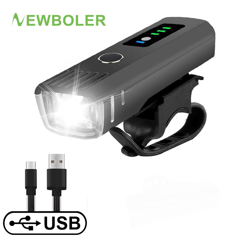 Newboler Lampu  Sepeda  LED  USB Rechargeable  350 Lumens 
