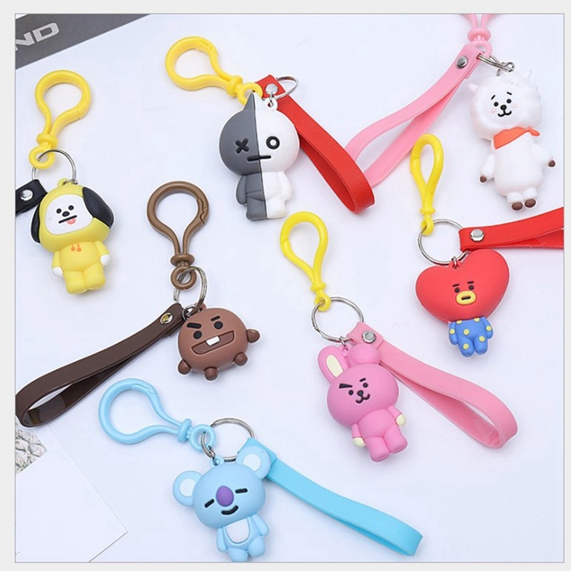  Gantungan  Kunci  CHIMMY BT21  BTS Bangtan Boys with Lanyard 