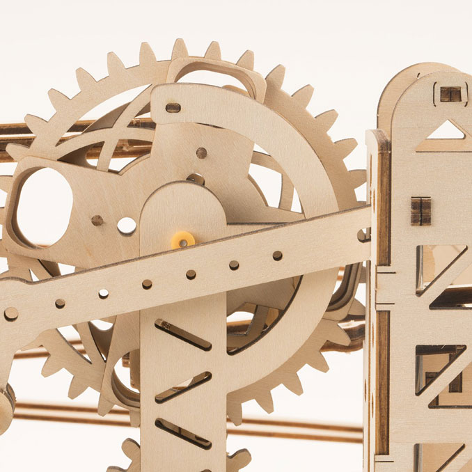 Robotime Mainan Puzzle Rakit Mechanical Gears Kayu 3D