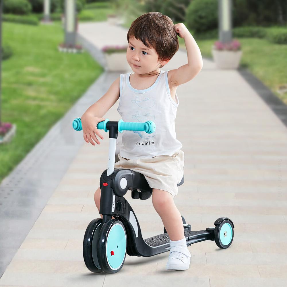  Xiaomi  BEBEHOO 5 in 1 Balance Bike Scooter Sepeda  Roda 