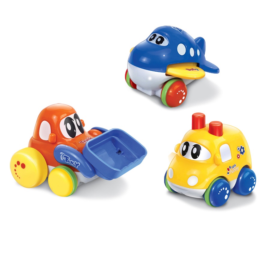 Cute Small Team Vechiles Kids Toys Simple Box 