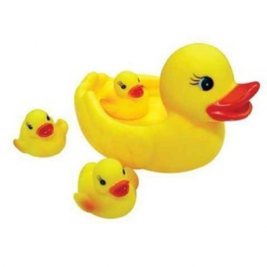 Baby Water Floating Duck Toy Mainan  Bebek Yellow 