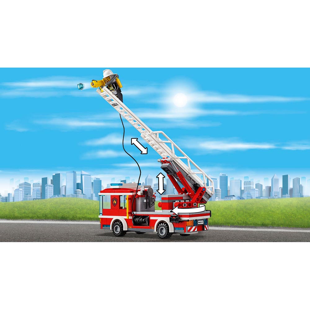  Lego  City  Fire Ladder Truck 60107 JakartaNotebook com