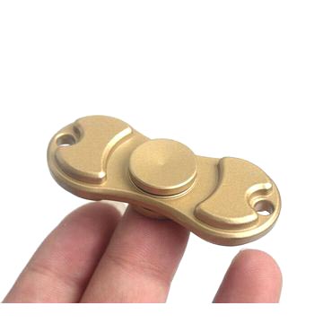 Dual Brass Fidget Spinner Torqbar - Copper