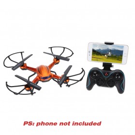 JJRC H12W Quadcopter Drone Wifi dengan Kamera 2MP 720P - Red - 7