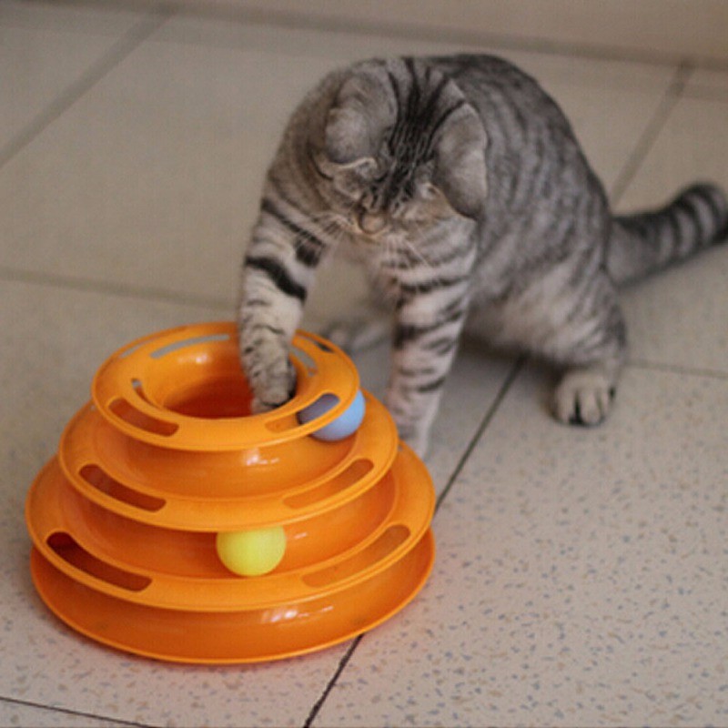  Mainan  Kucing  Bola Pyramid Orange JakartaNotebook com