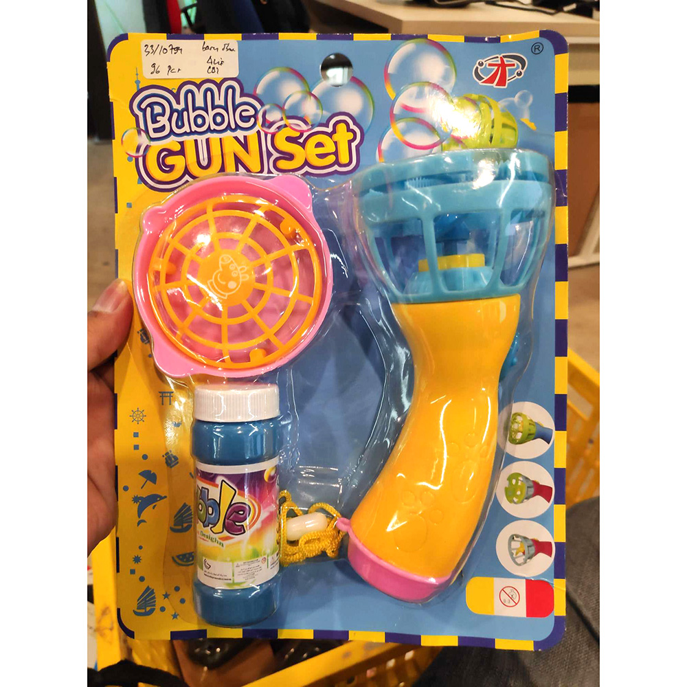  Mainan  Gelembung  Sabun  Automatic Bubble Water Gun Blue 