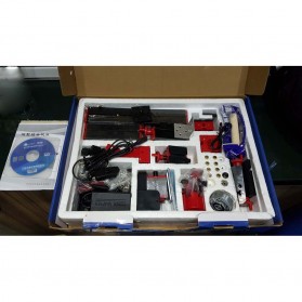  Mesin Bubut Mini Rakitan DIY 6 in 1 20 000rpm Black Red 