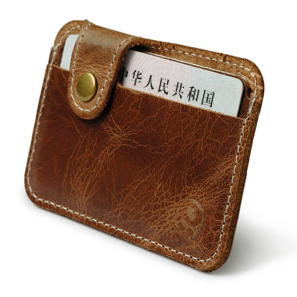  Dompet  Kartu Luxury Bahan Kulit C047 Brown 