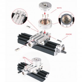  Mesin Bubut Mini Rotating Lathe Wood Metalworking DIY 