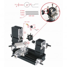  Mesin Bubut Mini Rotating Lathe Wood Metalworking DIY 